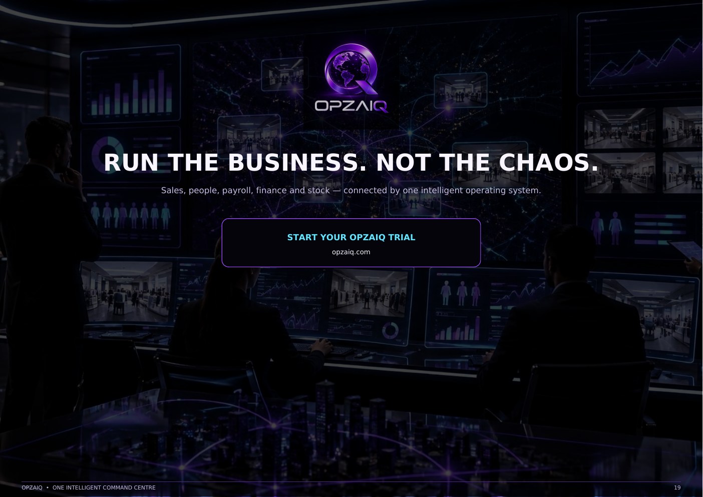 OPZAIQ platform feature guide, page 21 of 21